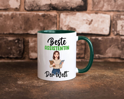 Beste Assistentin | Assistenz Hilfskraft v2 Geschenkidee Humor Tasse