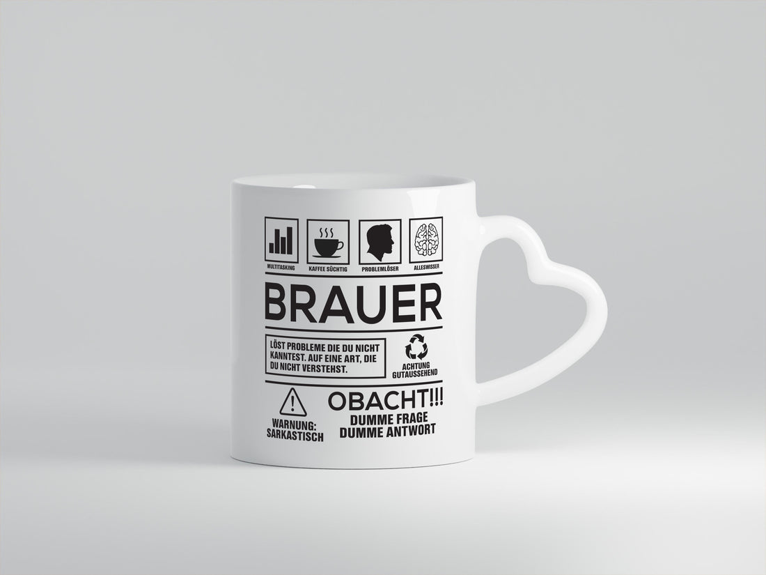 Achtung Probleme Brauer | Bier Brauerei Humor Geschenkidee Tasse