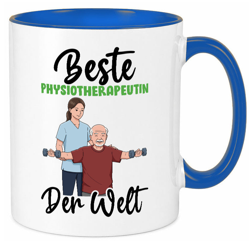 Beste Physiotherapeutin v3 lustig Humor Geschenkidee Geschenk Tasse
