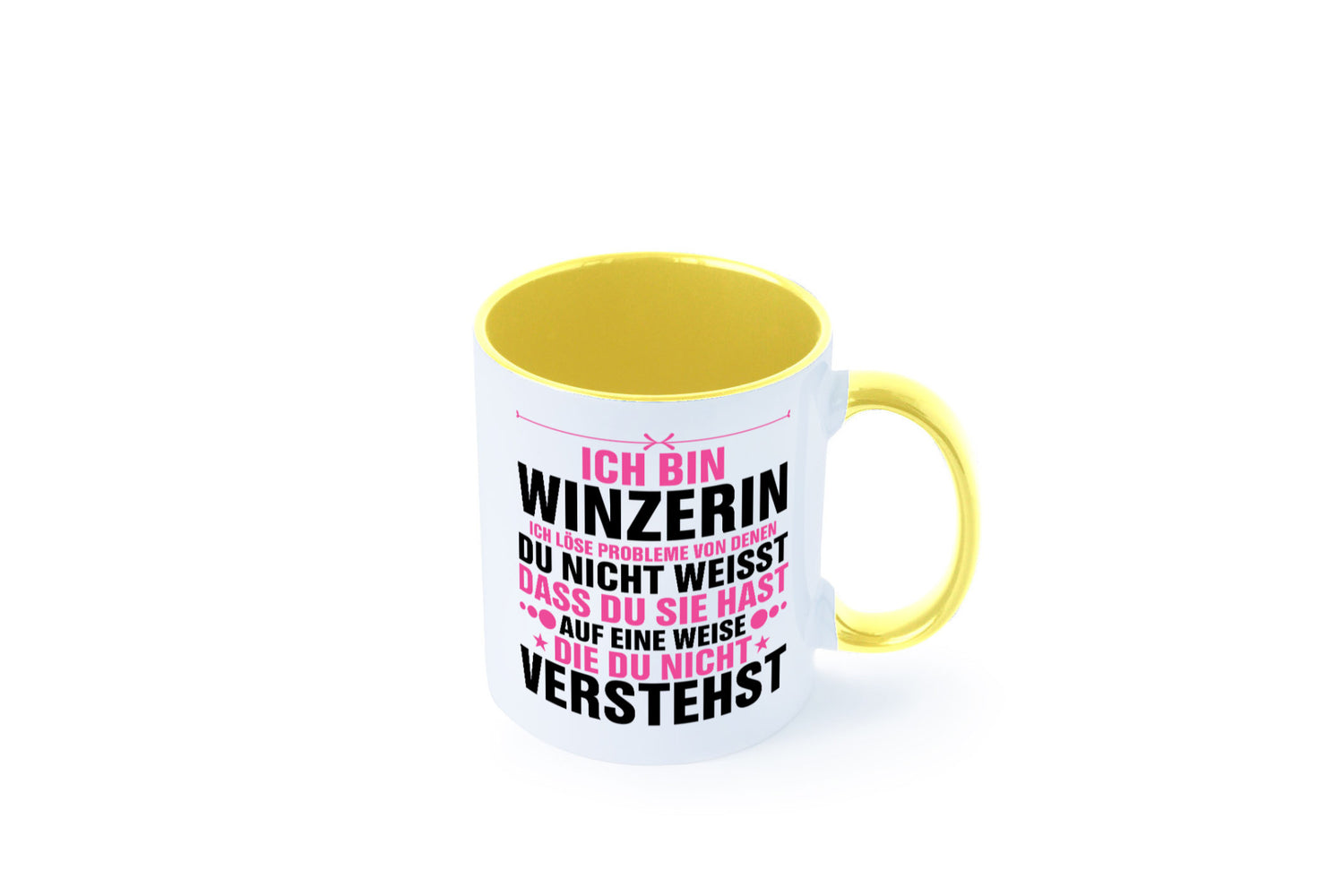 Löse Probleme: Winzerin | Weinbauer Wein Humor Geschenkidee Tasse