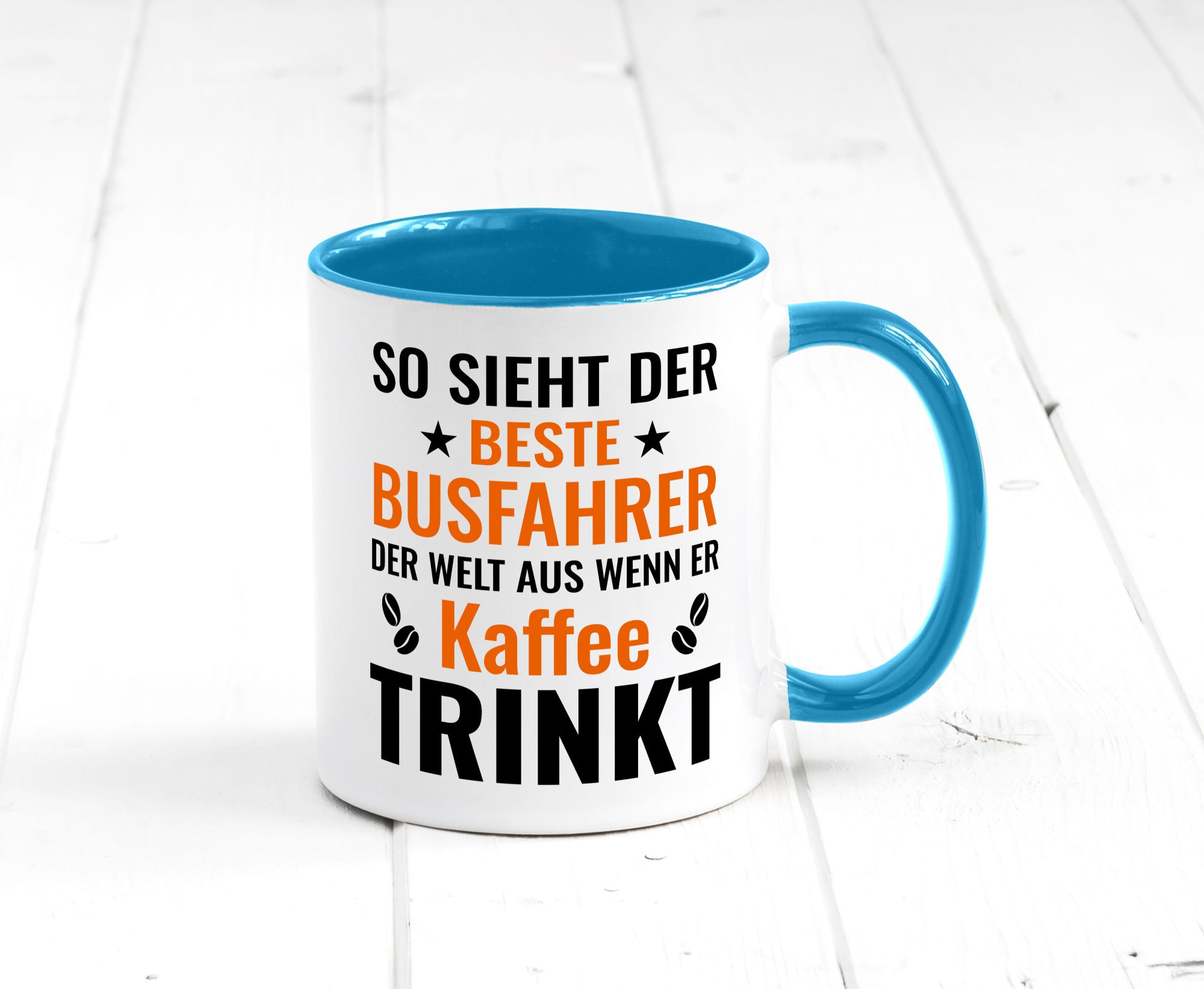 Kaffee trinkt: Busfahrer | Berufsfahrer Fahrer Geschenk Arbeit Kollegen Büro