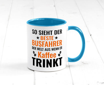 Kaffee trinkt: Busfahrer | Berufsfahrer Fahrer Geschenk Arbeit Kollegen Büro