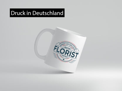 Geprüft und sicher: Florist | Blumen Verkäufer Geschenkidee Humor Tasse