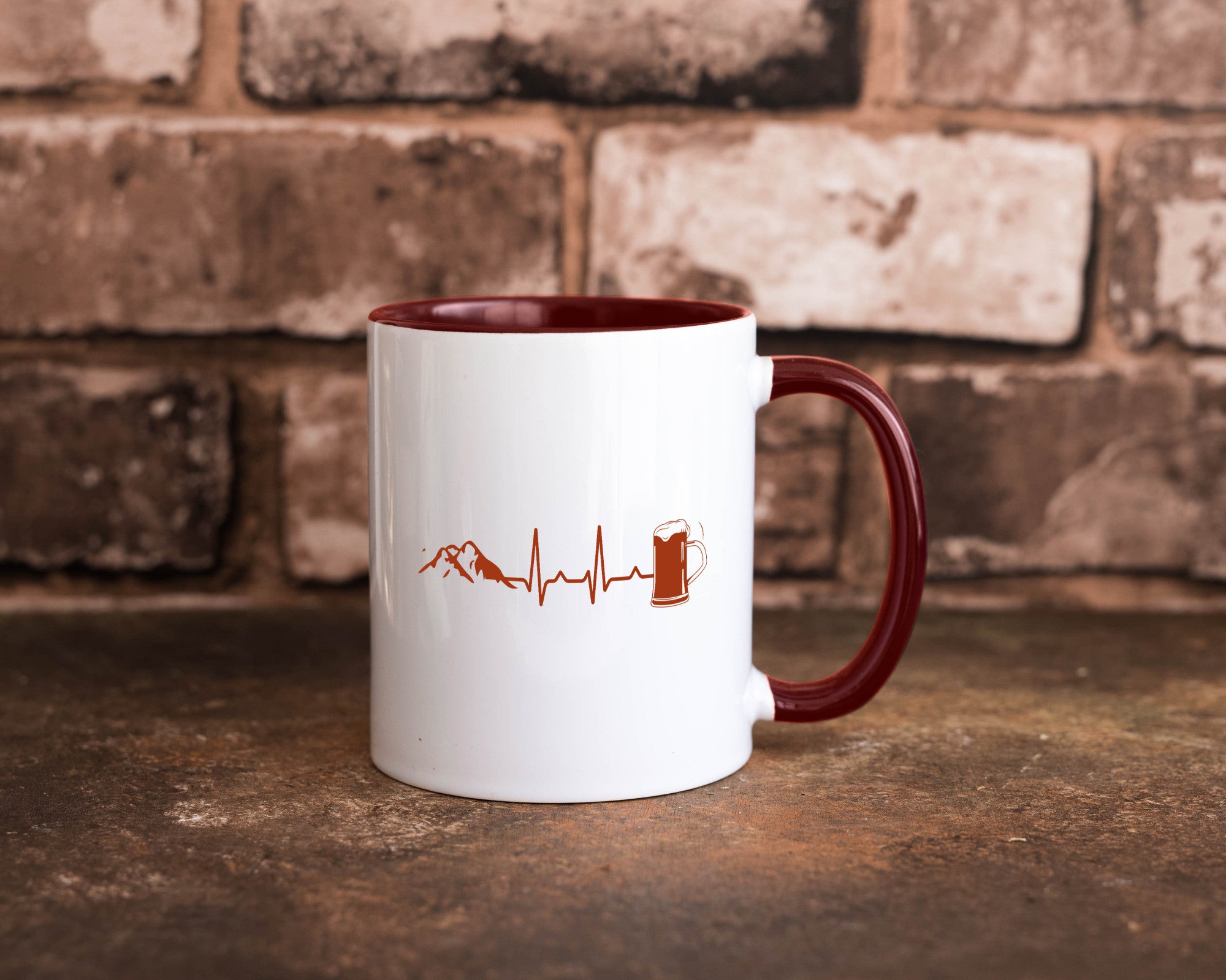 Berge und Bier | Wandern Wanderer Biertrinken Geschenkidee Humor Tasse