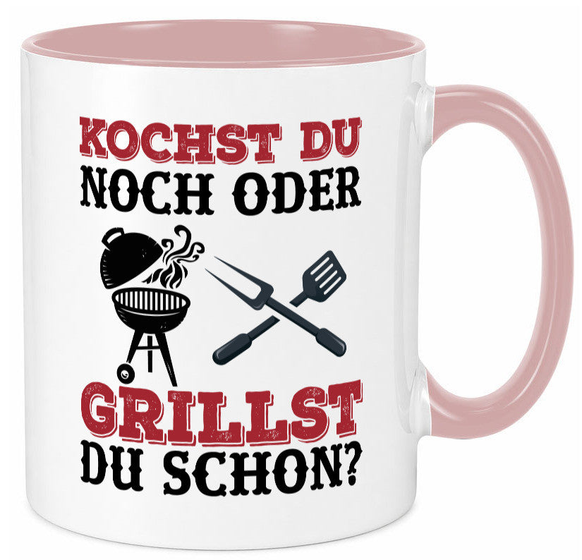 Grillst du schon? | Spruch Tasse Grillen Männer Geschenkidee Humor