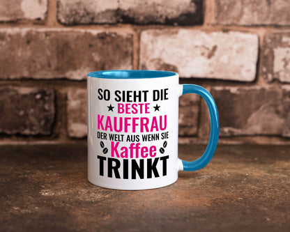 Kaffee trinkt: Kauffrau | Kauffrauen lustiger Spruch Geschenk Humor