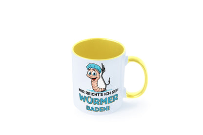 Mir reichts ich geh Würmer Baden | Angler Angeln Geschenk Humor Geschenkidee