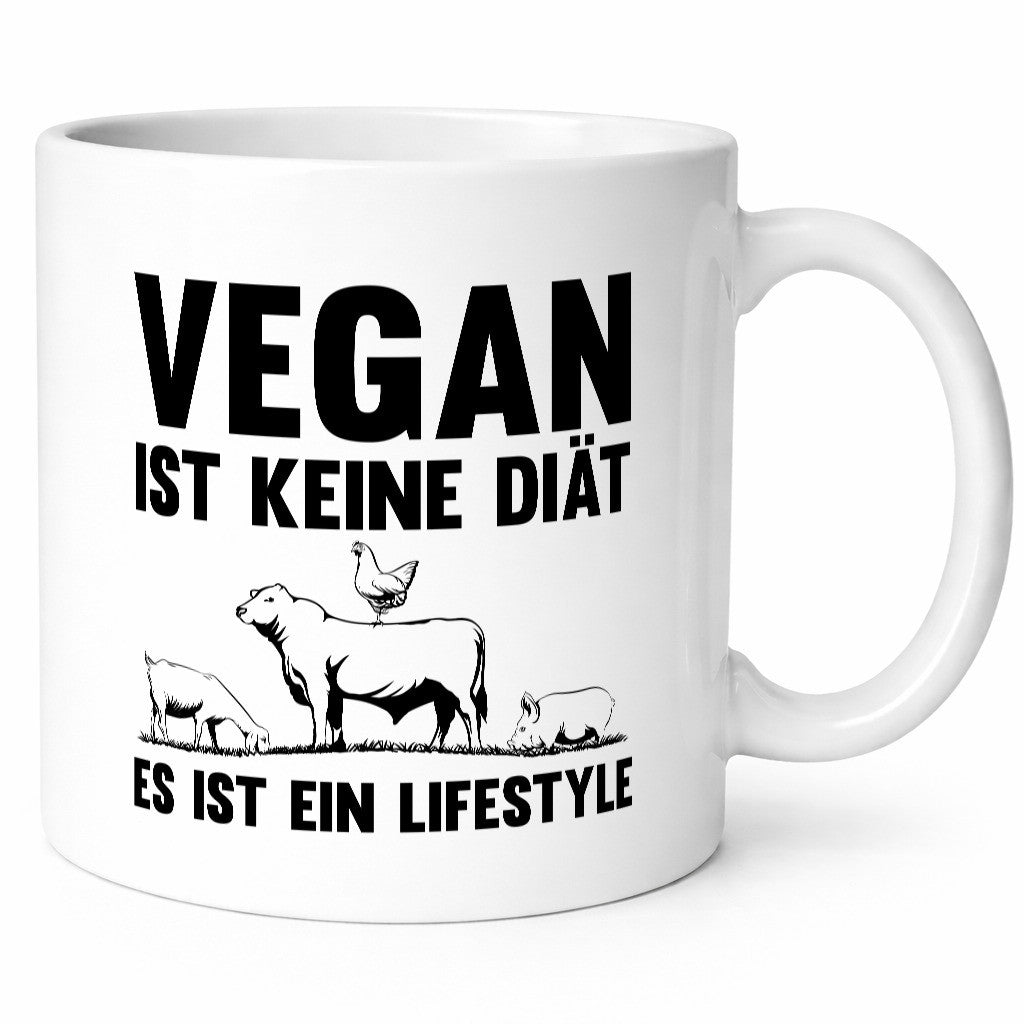 Vegan ist keine Diät es ein Lifestyle | Veganer Humor Geschenkidee Tasse