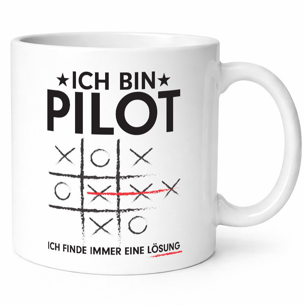 Löse Probleme: Pilot | Flugzeug Piloten lustig Humor Geschenkidee Geschenk Tasse