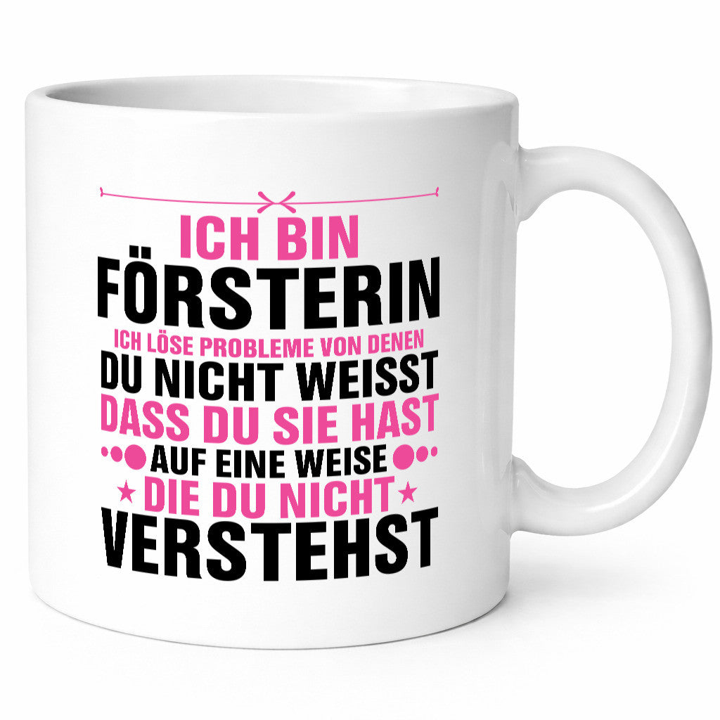 Löse Probleme: Försterin | Forst Arbeit lustiger Spruch Geschenk Kollegen Büro