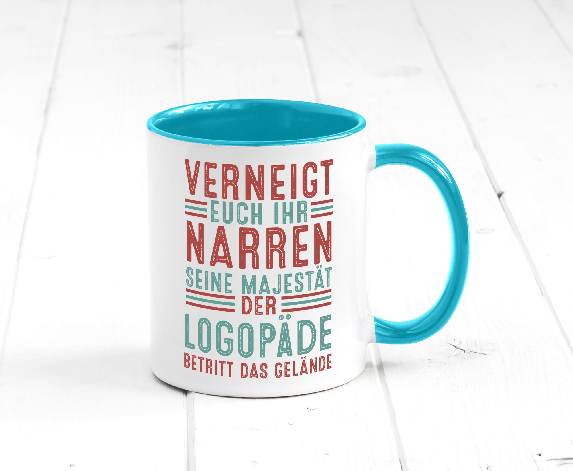 Verneigt euch: Logopäde | Sprachtherapie Geschenkidee Humor Tasse