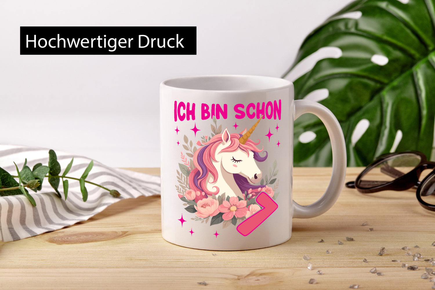 7. Geburtstag | 7 Jahre Einhorn Mädchen lustiger Spruch Geschenk Geschenkidee