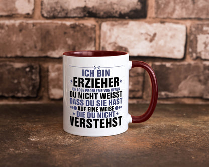 Löse Probleme: Erzieher | Pädagoge Schule v2 lustiger Spruch Geschenk Humor