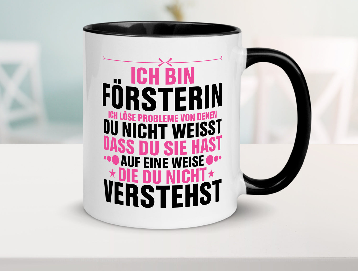 Löse Probleme: Försterin | Forst Arbeit lustiger Spruch Geschenk Kollegen Büro