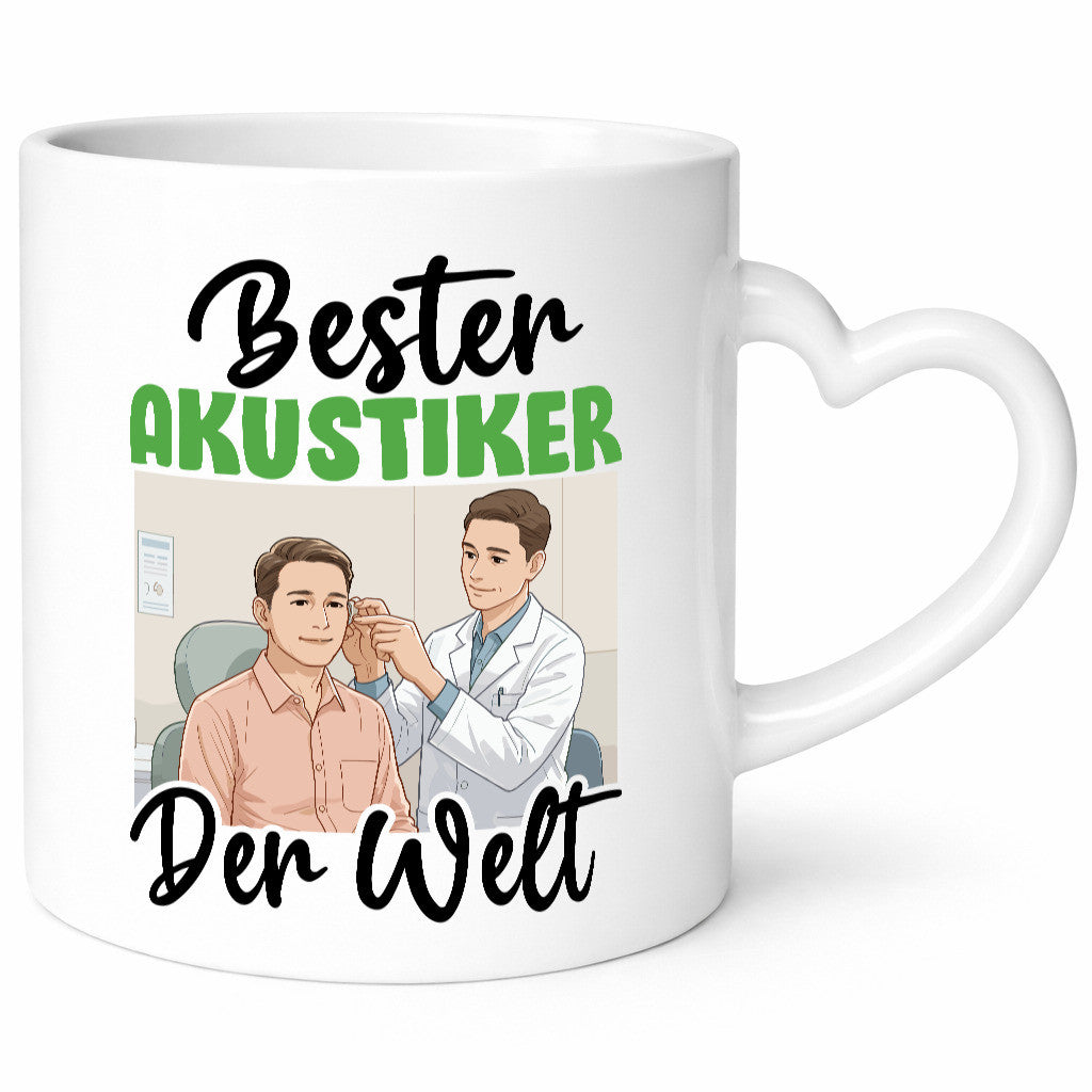 Bester Akustiker | Akustik Hörgeräteakustik v2 Humor Geschenkidee Tasse