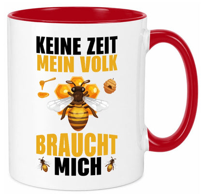 Mein Volk braucht mich Bienen lustiger Spruch Geschenk Humor Geschenkidee Tasse