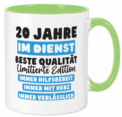 20 Jahre im Dienst | Jubiläum Arbeit v6 Geschenk Kollegen Büro lustiger Spruch