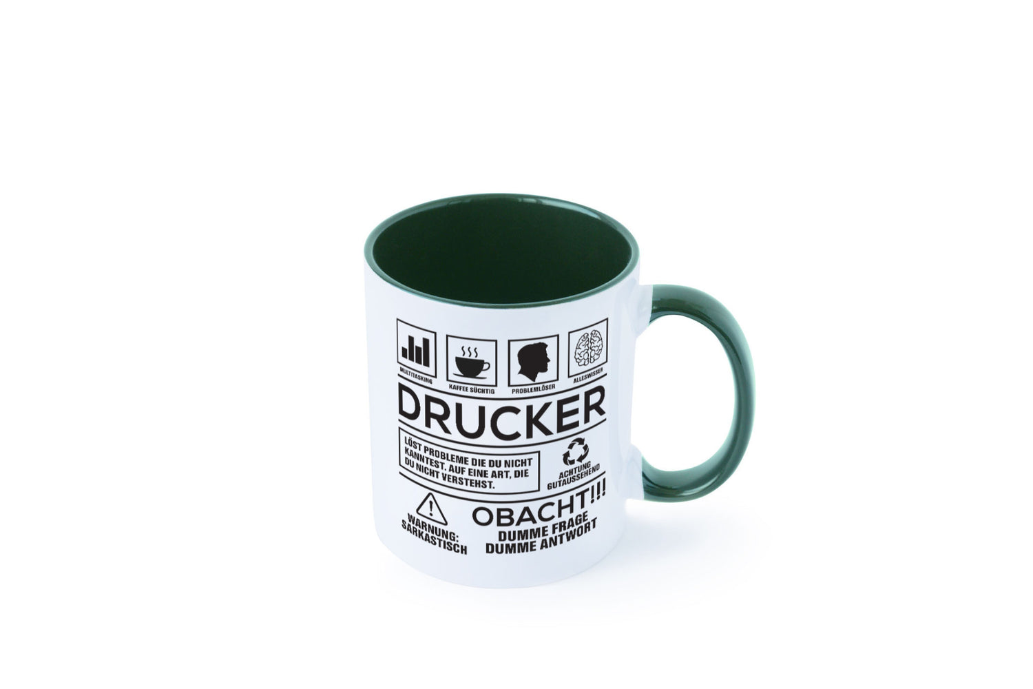 Achtung Probleme Drucker | Druckerei Print Medien Humor Geschenkidee Tasse