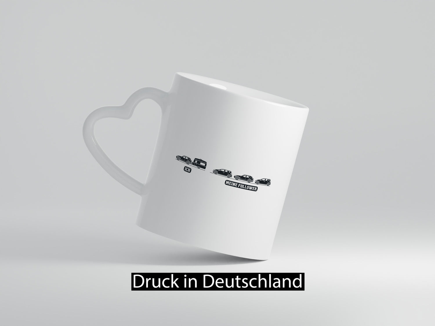 Ich | Meine Follower Camper Autos lustig Humor Geschenkidee Geschenk Tasse