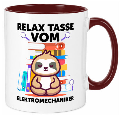 Relax Tasse: Elektromechaniker | Mechaniker Geschenk Humor Geschenkidee