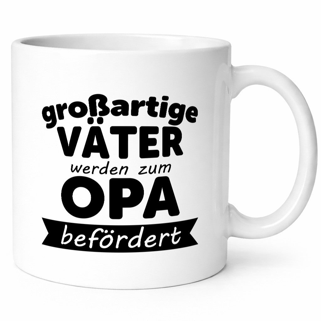 Großartige Väter zum Opa befördert | Geschenkidee Familie Humor Tasse