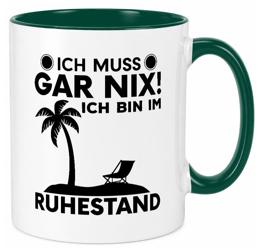 Ich bin im Ruhestand | Rentner Tasse Rente Humor Geschenkidee Jubiläum