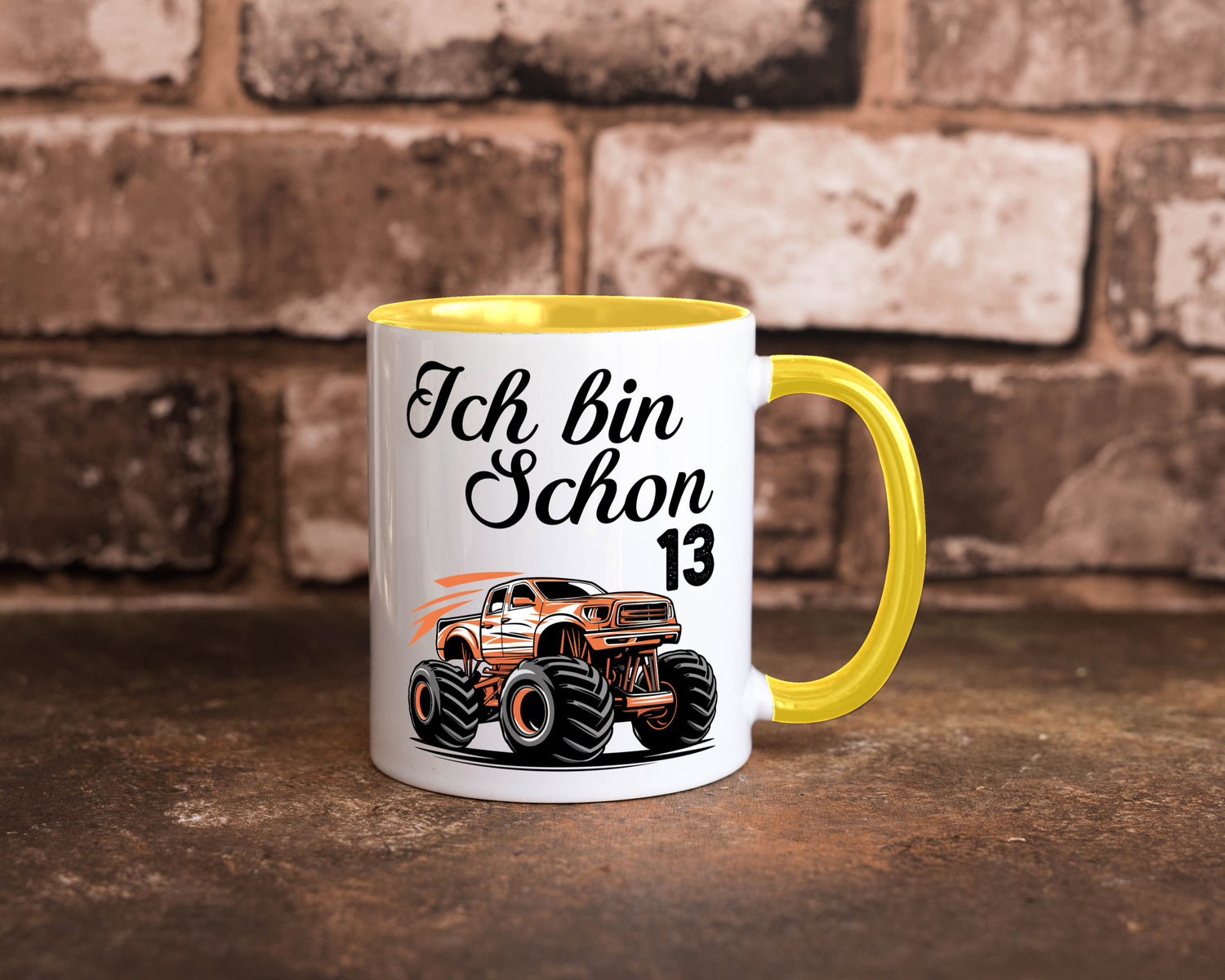 13. Geburtstag | Monster truck 13 Jahre Geschenkidee Humor Tasse