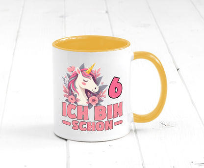 6. Geburtstag | 6 Jahre Einhorn bin schon Mädchen Geschenk Geschenkidee