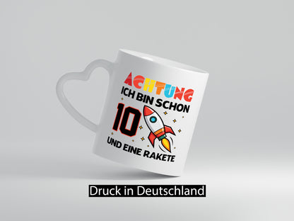 10. Geburtstag | Rakete Weltraum 10 Jahre Galaxy Humor Geschenkidee Tasse