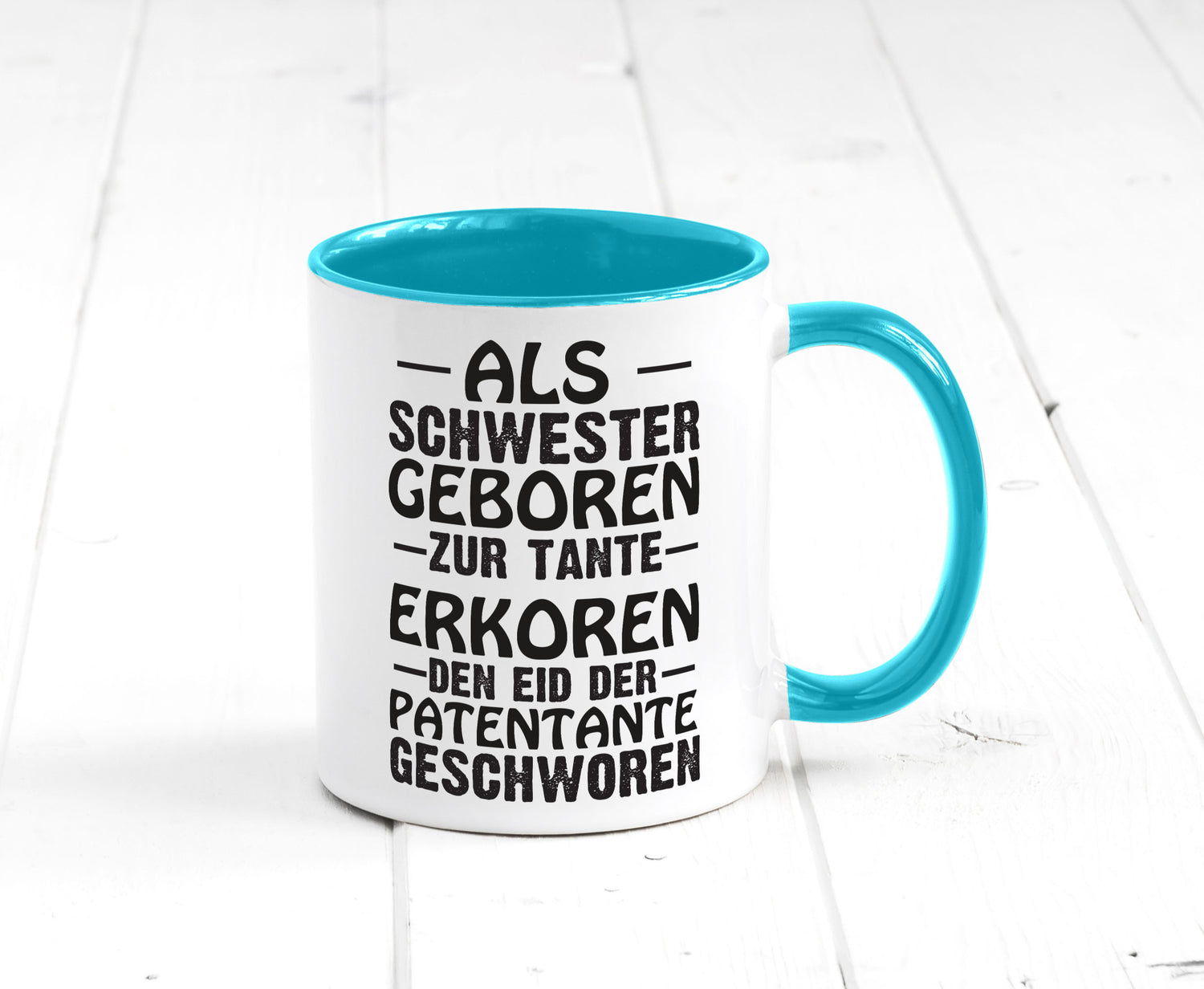 Eid der Patentante | Tante Tasse Schwester Humor lustig Geschenkidee Geschenk