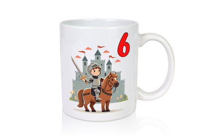 6. Geburtstag | 6 Jahre Ritter Junge Schloss Humor Geschenkidee Tasse