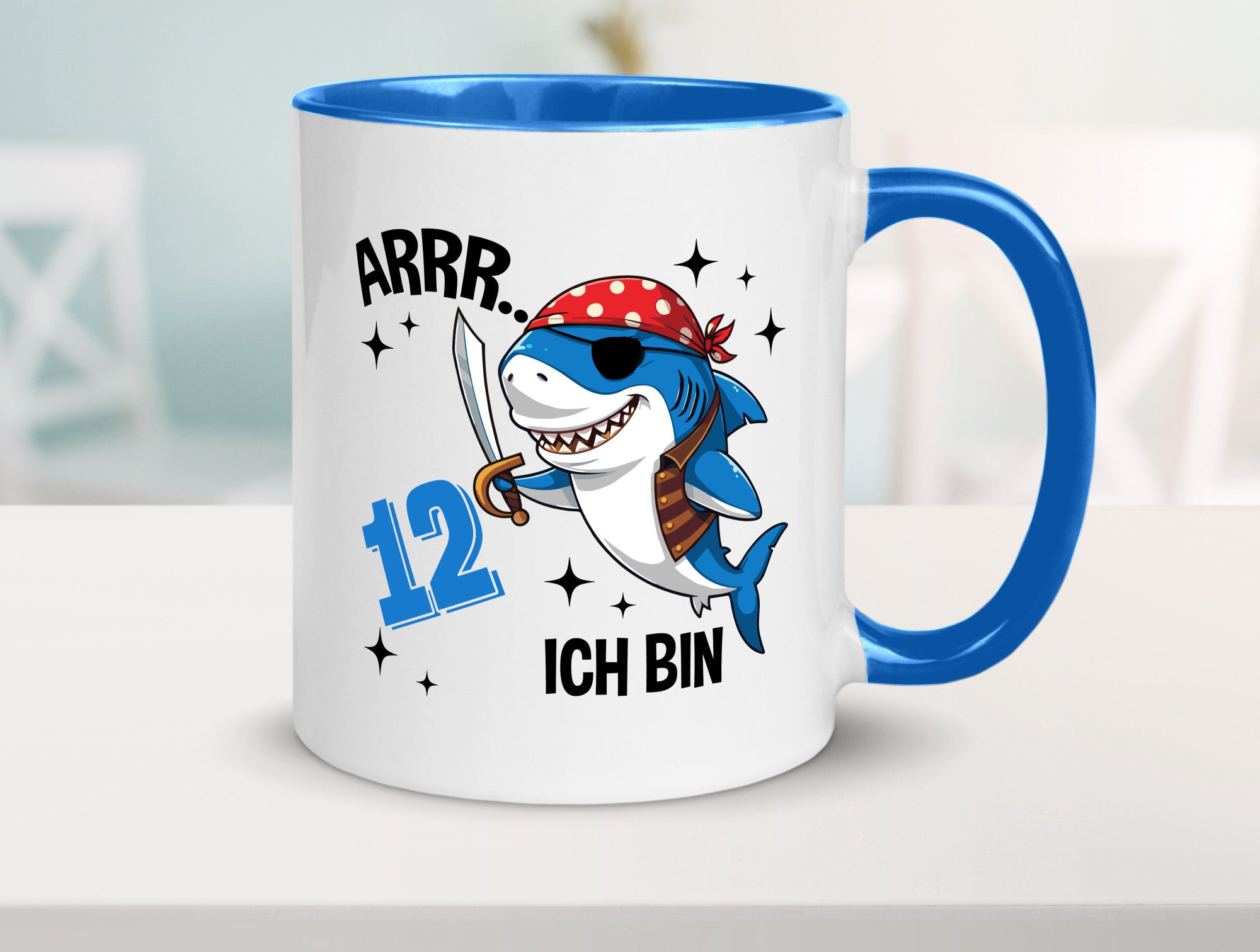 12. Geburtstag | 12 Jahre Arr Pirat Hai Piraten Geschenk Geschenkidee lustiger