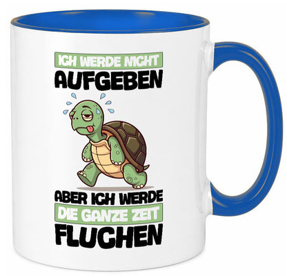 Ich geb nicht auf werde aber fluchen | Schildkröte Joggen v2 Humor Geschenkidee
