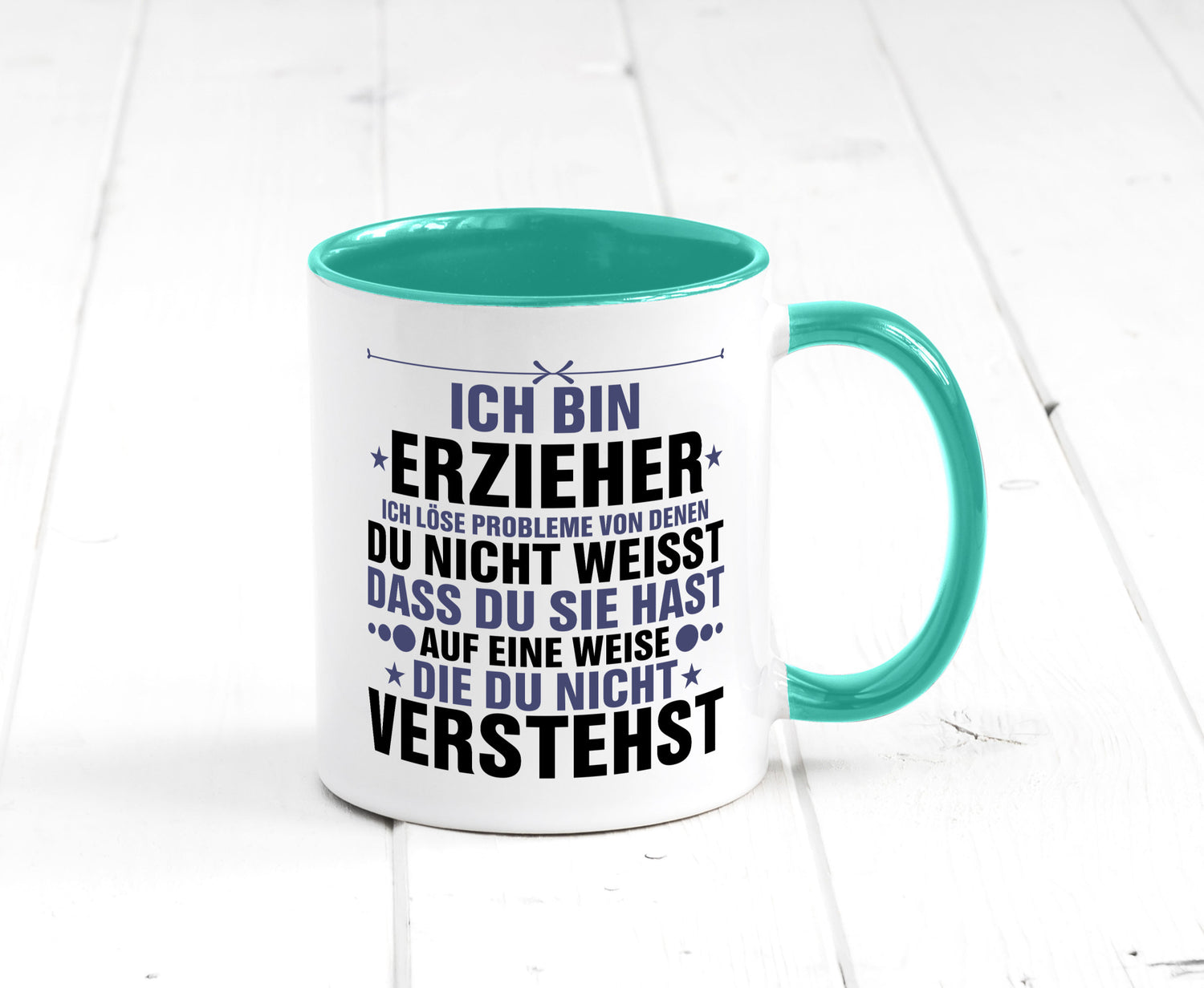Löse Probleme: Erzieher | Pädagoge Schule v2 lustiger Spruch Geschenk Humor