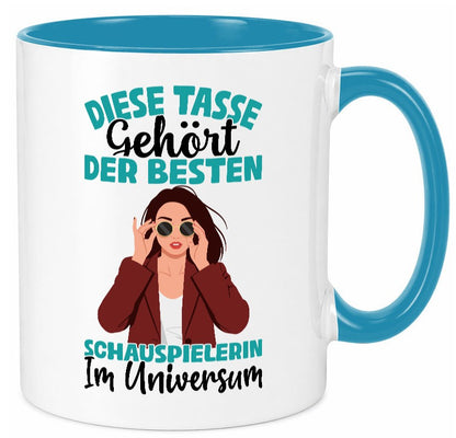 Im Universum: Schauspielerin | Theater Geschenkidee Humor Tasse