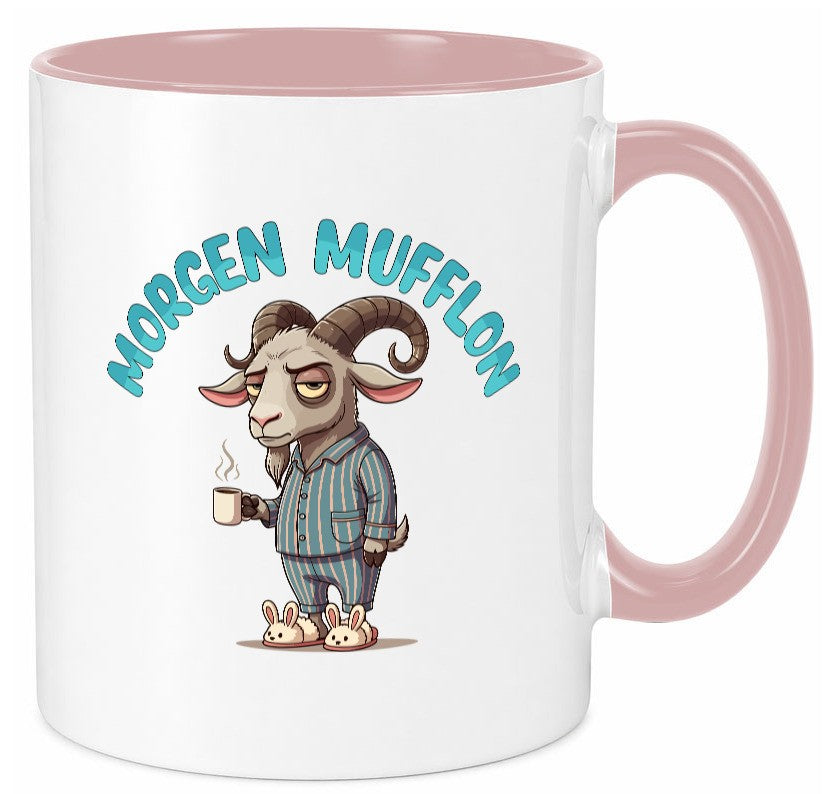 Morgen Mufflon | Morgenmuffe v2 lustig Humor Geschenkidee Geschenk Tasse
