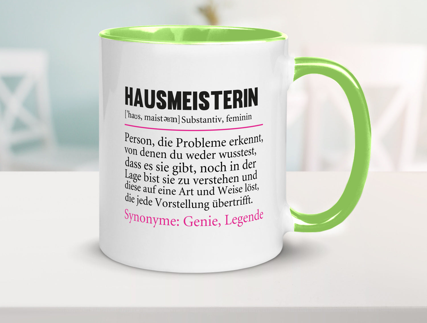 Hausmeisterin | Hauswart Beruf Spruch Humor Geschenkidee Arbeit Kollegen Büro