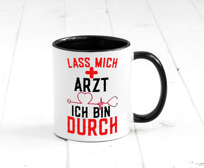 Arzt | Lass mich durch Herz Doktor Krankenhaus Puls Humor Geschenkidee Tasse