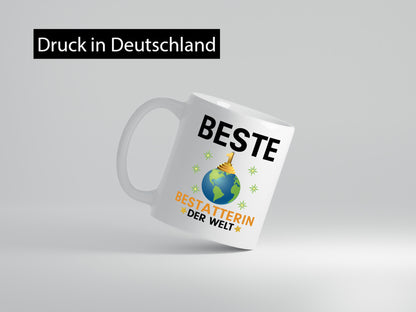 Welt Beste Bestatterin | Bestattung Totengräberin Geschenkidee Humor Tasse