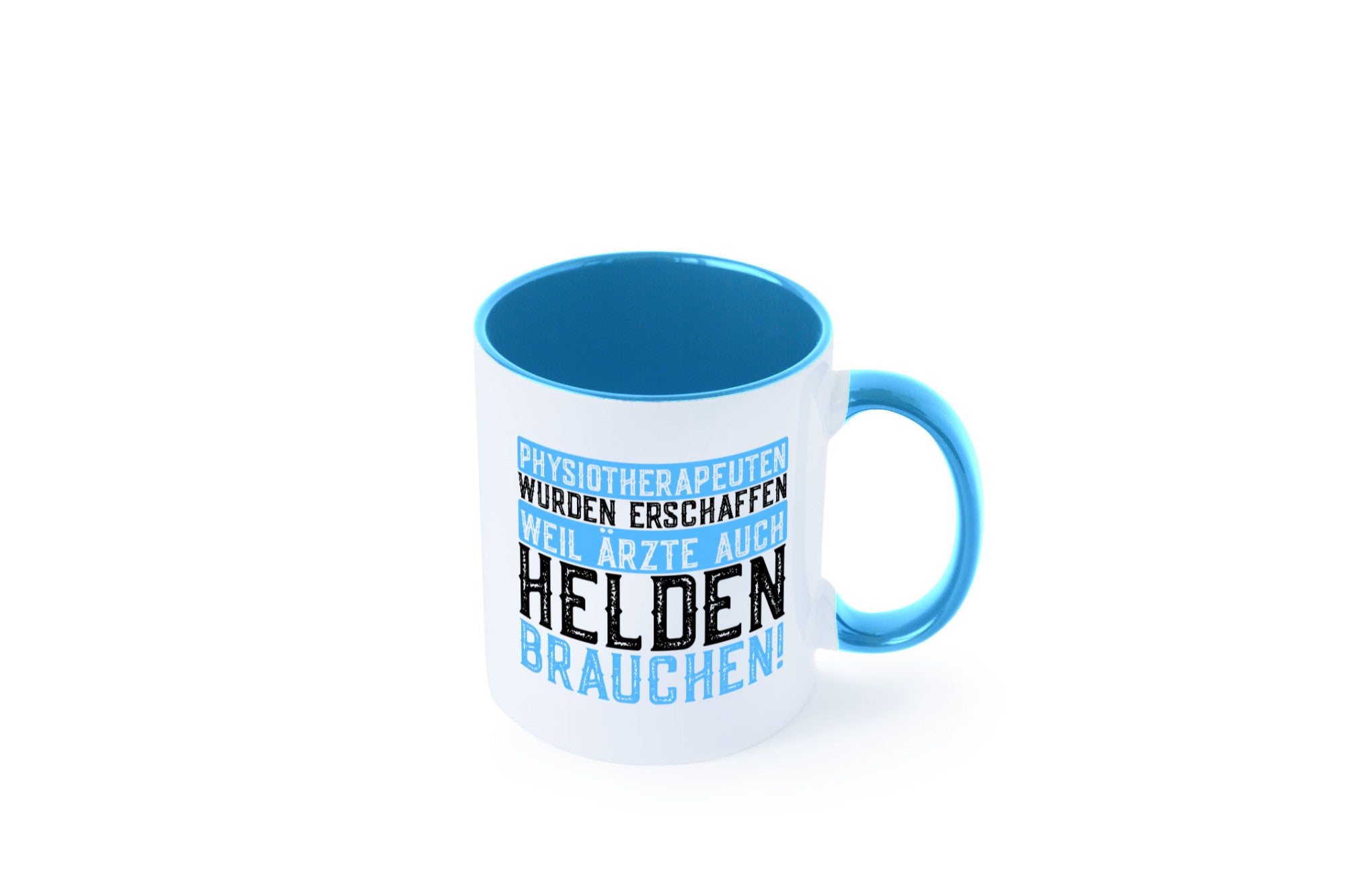 Physiotherapeut | Helden Therapeutin lustiger Spruch Humor Geschenkidee Tasse