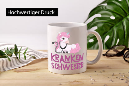 Krankenschwester | Süßes Einhorn Krankenhaus Humor Geschenkidee Tasse