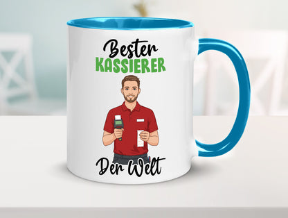 Bester Kassierer v2 Geschenkidee Humor Tasse