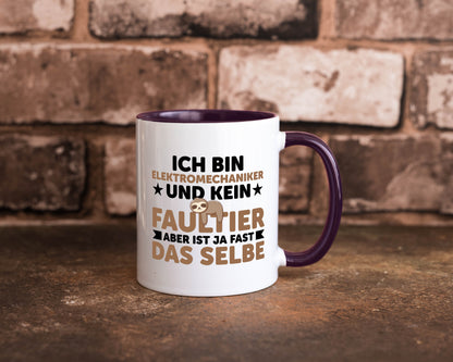 Ich bin kein Faultier: Elektromechaniker | Mechaniker Geschenkidee