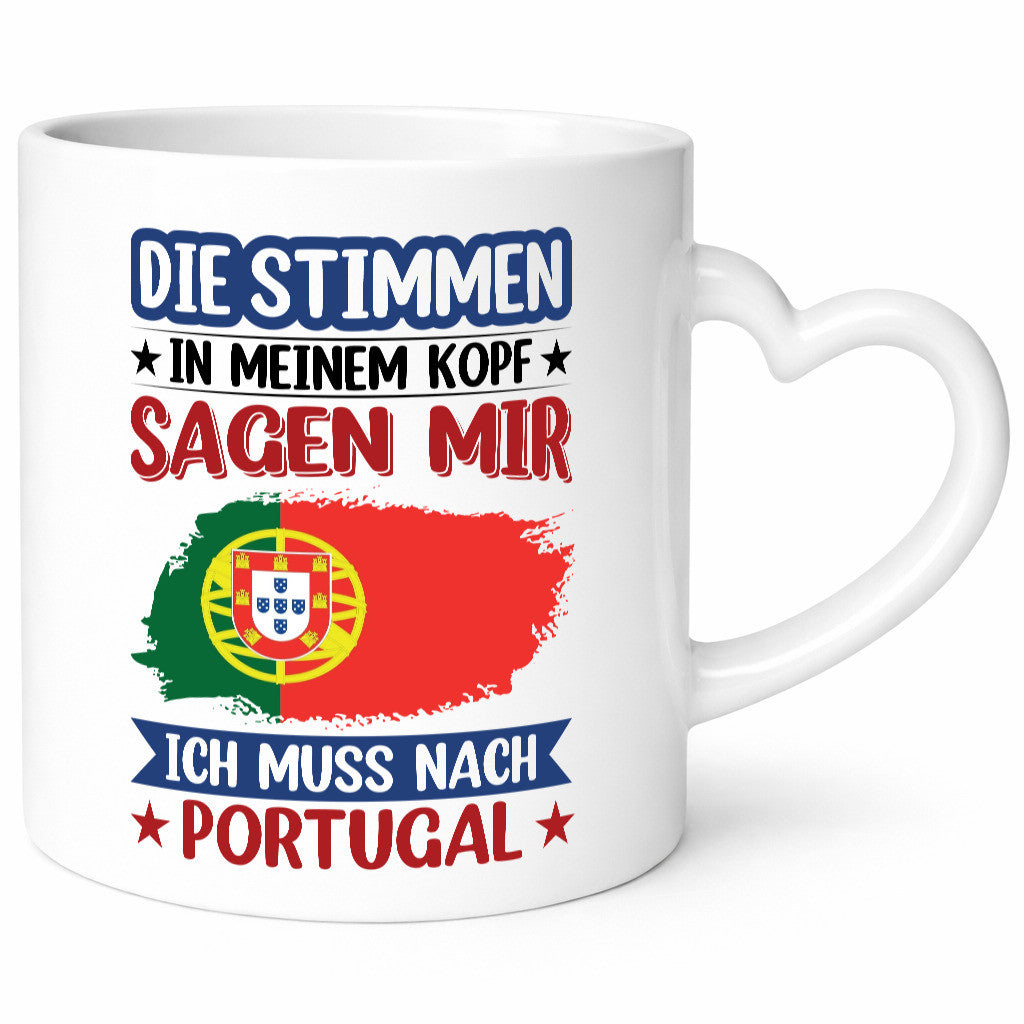 Portugal | Urlaub Stimmen in meinem Kopf Traumland v2 Geschenk Humor