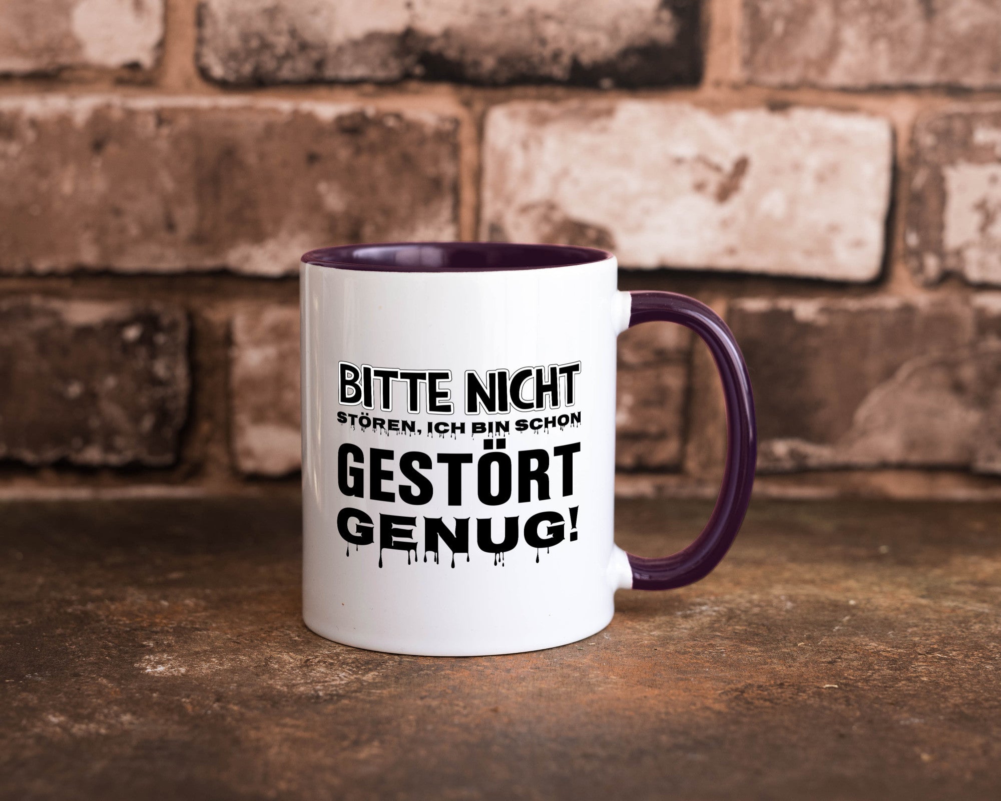Ich bin schon gestört lustiger Spruch Geschenk Humor Geschenkidee Tasse
