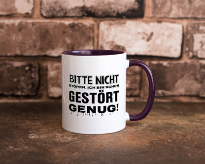 Ich bin schon gestört lustiger Spruch Geschenk Humor Geschenkidee Tasse