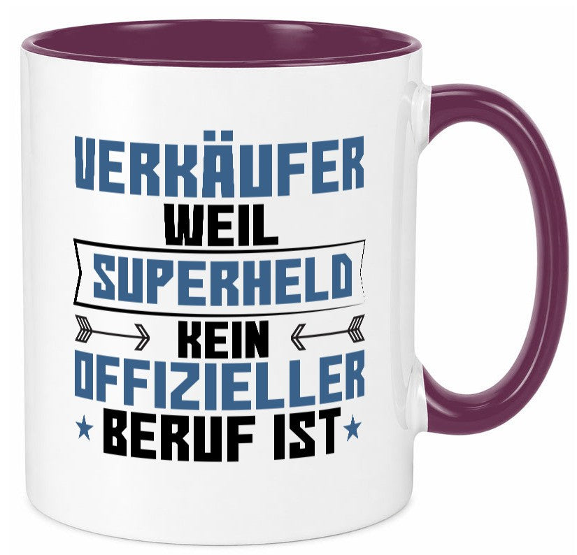 Superheld Verkäufer | Kollege Verkaufsjob Geschenkidee Arbeit Kollegen Büro Tasse