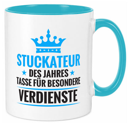 Besonderer Verdienst: Stuckateur | Innenausbau Beruf lustiger Spruch Geschenk