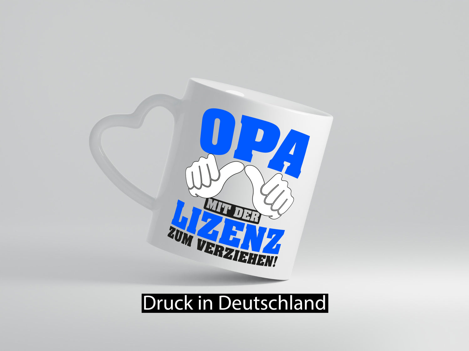Opa mit Lizenz | Spruch Großvater Geschenk Familie Geschenkidee lustiger Tasse
