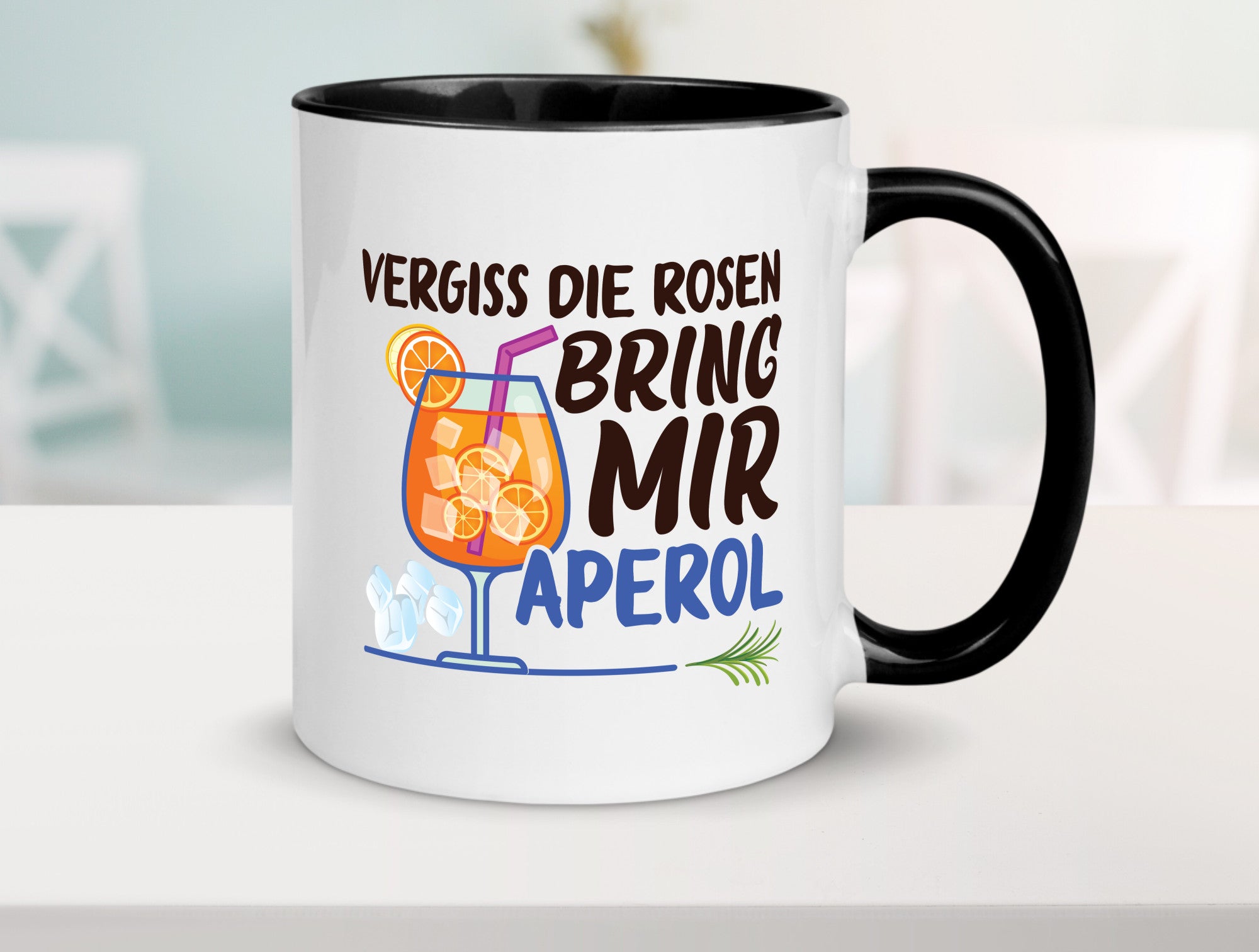 Bring mir Aperol | Rosen Paar Party Geschenkidee Humor Tasse